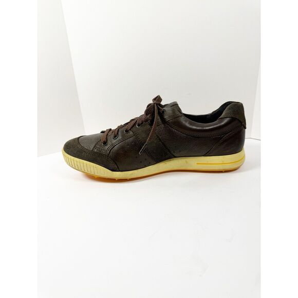 ECCO Street Retro Spikeless Golf Shoes Brown Leather Hybrid Sneaker Men 43/9-9.5 - Picture 6 of 12